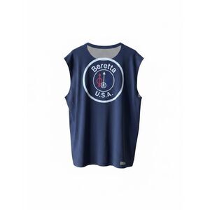 Beretta USA Muscle T-Shirt 3XL Navy Blue Back Logo 100% Cotton Italy